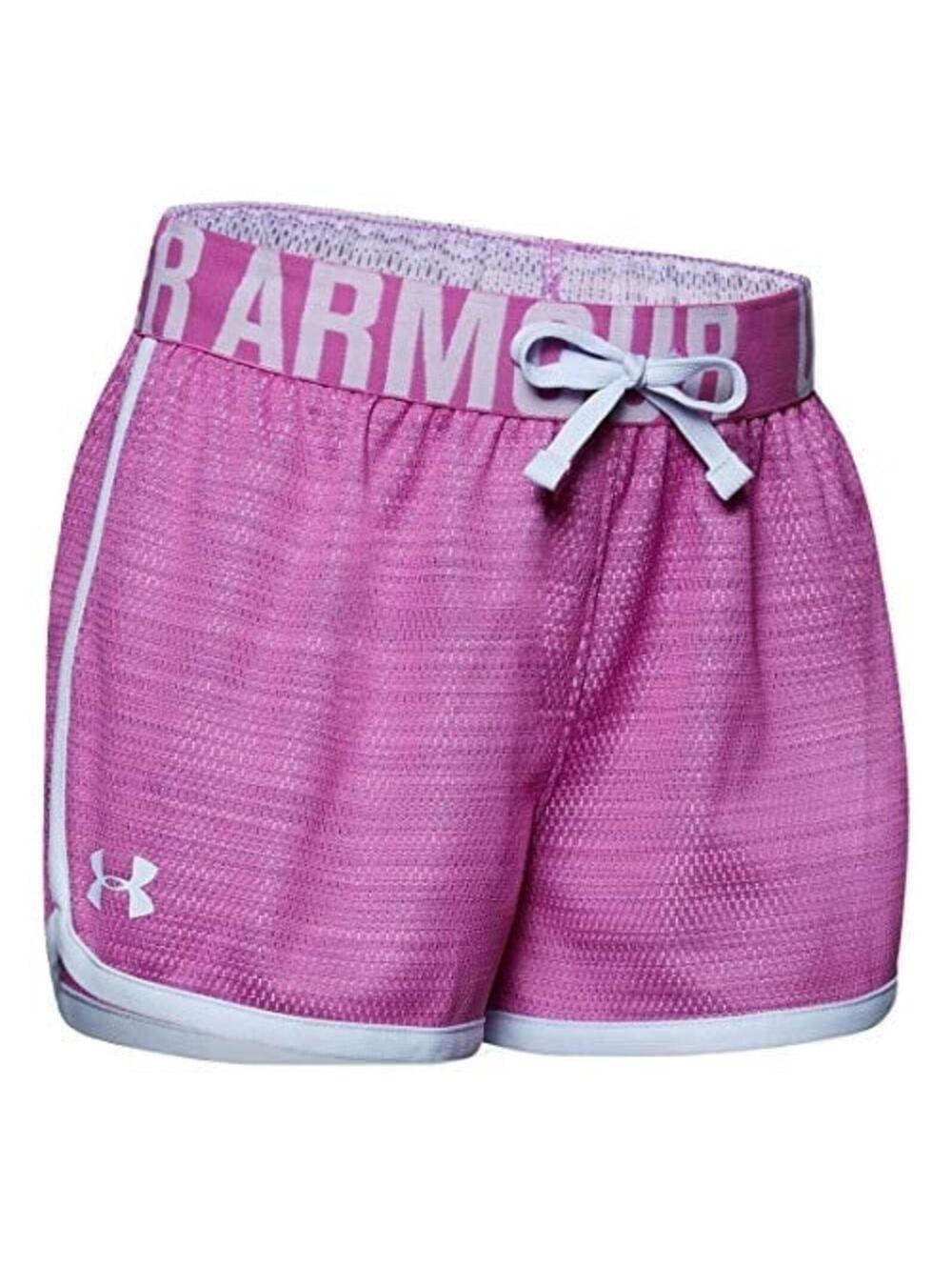 Under Armour Girls' UA Play Up Mesh Shorts Optic Purple  Large 1328010-665